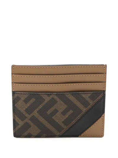 Pre-owned Fendi 2020s Zucca Canvas Cardholder