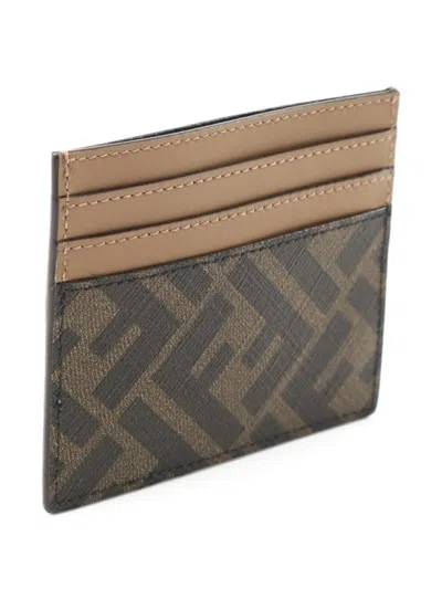 Pre-owned Fendi 2020s Zucca Canvas Cardholder