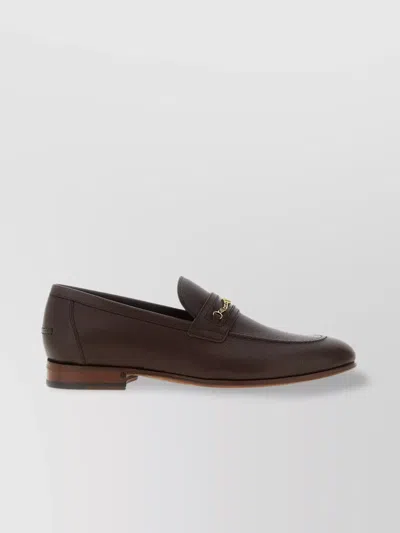 Valentino Garavani Vlogo Signature Leather Loafer In Brown