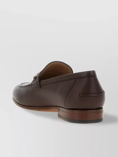 Valentino Garavani Vlogo Signature Leather Loafer In Brown