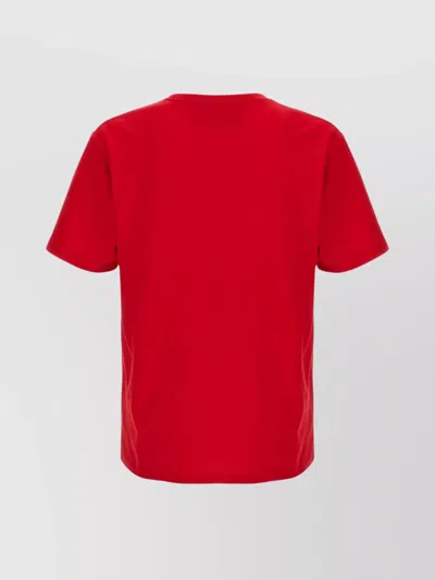 Valentino T-shirt With Chat De La Maison Print In Red