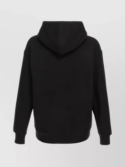 Valentino Jersey Felpa Le Chat De La Maison In Black