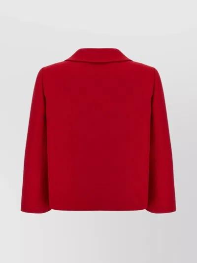 Valentino Couture Crepe Jacket Jeweled Buttons