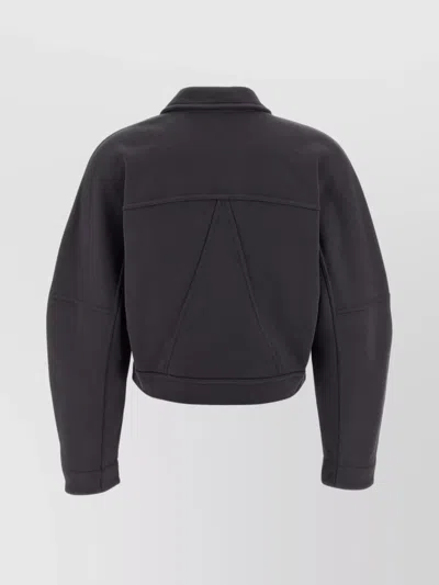Ganni Collared Neck Panel Detailing Bomber Jacket