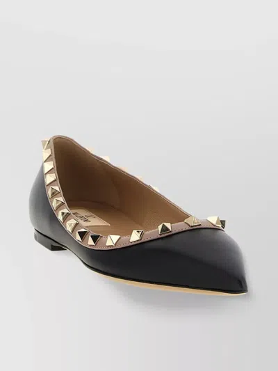 Valentino Rockstud Leather Flat