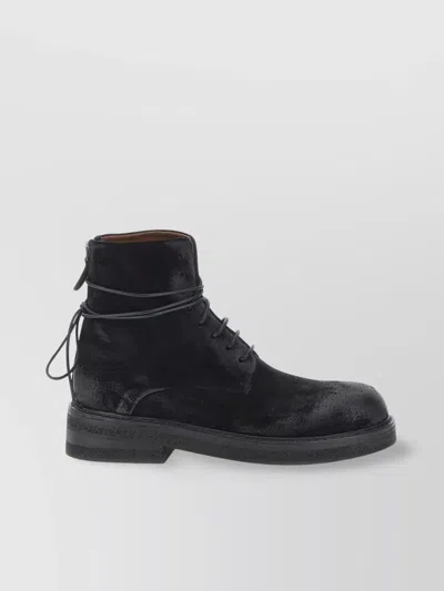 Marsèll Wrap Ankle Round Toe Textured Boots