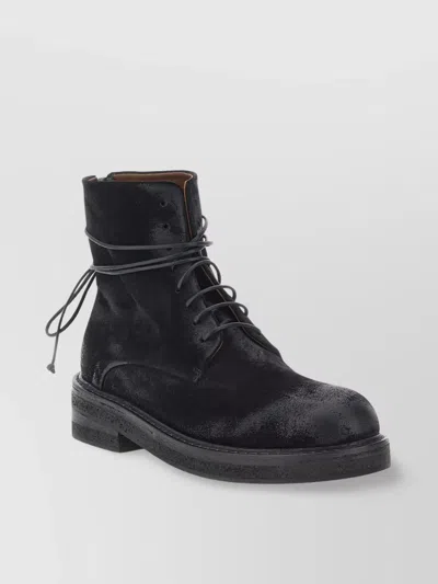 Marsèll Wrap Ankle Round Toe Textured Boots