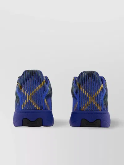 Burberry Sneakers Box With Check Processing In Blue