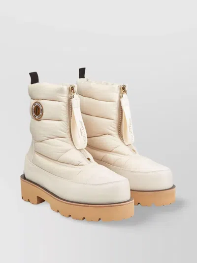 Jimmy Choo Padded Ankle Boots With Distinguished Logo In Neutral