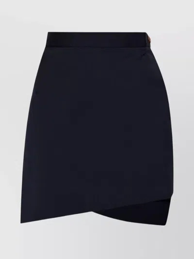 Vivienne Westwood Infinity Virgin Wool Miniskirt In Blue