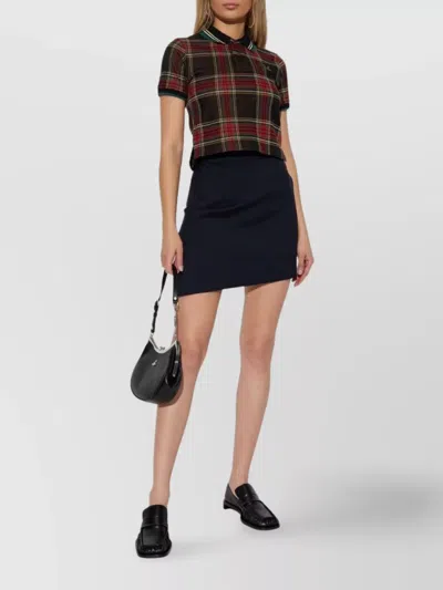 Vivienne Westwood Infinity Virgin Wool Miniskirt In Blue