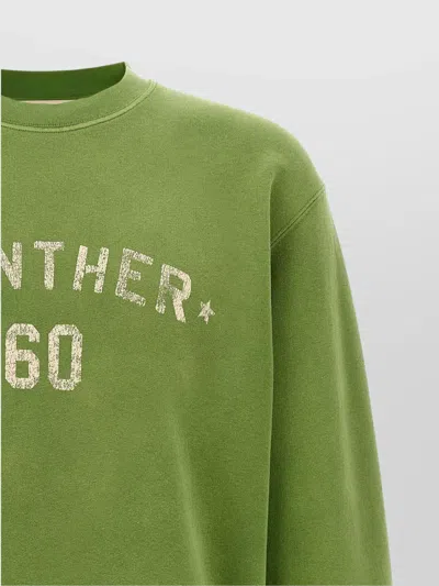 Valentino Cotton S Graphic Print Sweater In Green