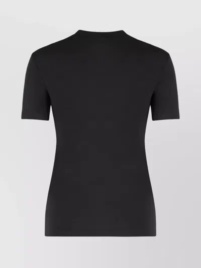 Versace Jeans Couture "outline Baroque" T-shirt In Black
