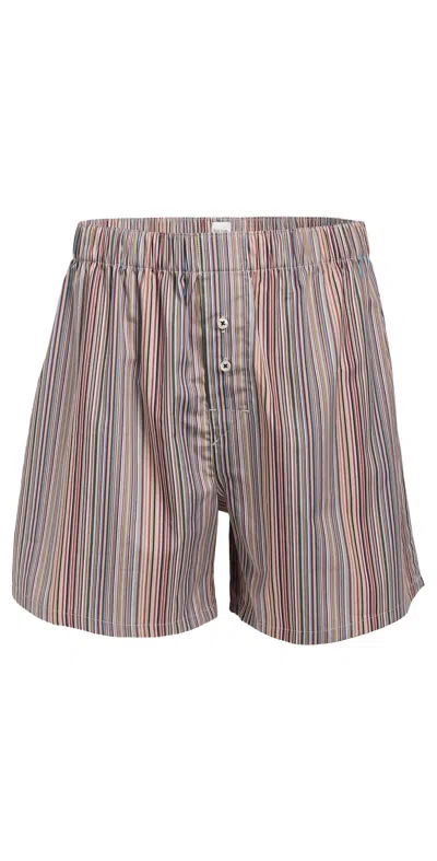 Paul Smith Signature Stripe Swim Shorts In Multi