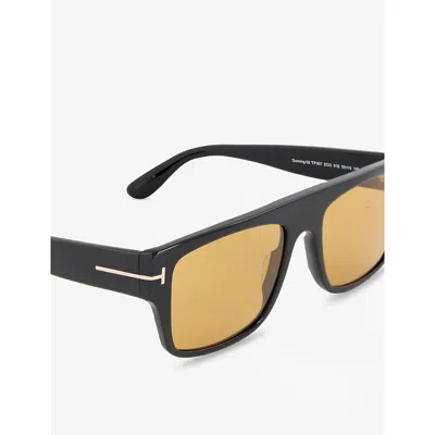 Tom Ford Squared Sunglasses Ft0907 01 E In Black
