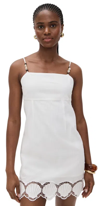 Rails Susana Seashell Embroidered Mini Dress In White
