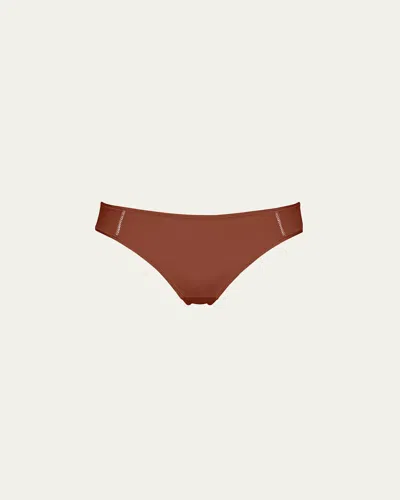 Eres Enora Soyeuse Thin Recycled Jersey Briefs In Brown