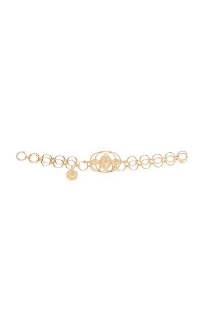 Chloé Amulet Round-links Belt In Gold
