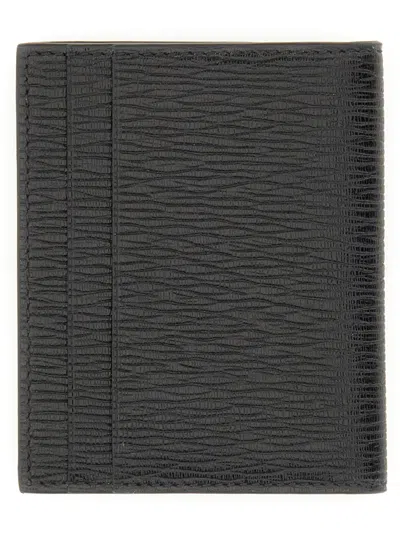 Ferragamo Gancini Credit Card Holder In Black