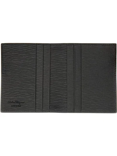 Ferragamo Gancini Credit Card Holder In Black