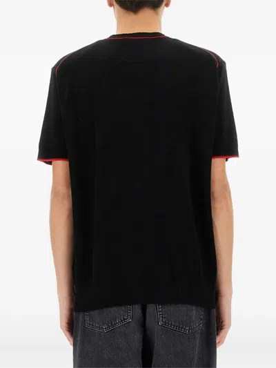 Vivienne Westwood Relaxed Fit Black Merino Wool And Cashmere Sweater In Black