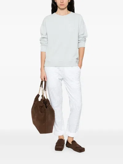 Juvia Cotton-blend Pants In White