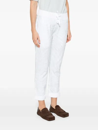 Juvia Cotton-blend Pants In White