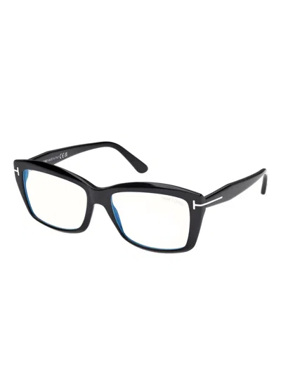 Tom Ford Rectangular-frame Optical Glasses In Black