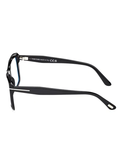 Tom Ford Rectangular-frame Optical Glasses In Black