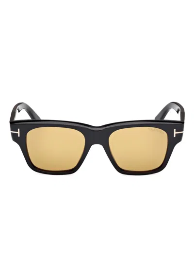 Tom Ford Smith Square-frame Acetate Sunglasses In Black