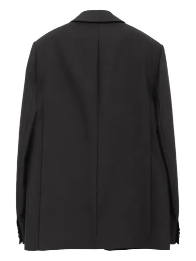 Loewe Wool And Silk Jacket In Black