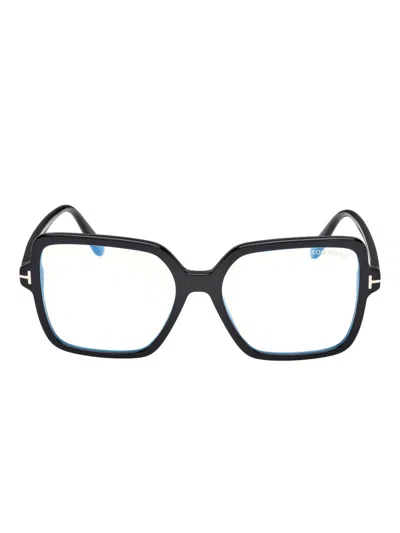 Tom Ford Square-frame Optical Glasses In Black