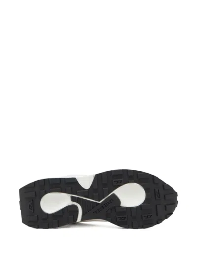 Diesel Runner S-tame-d Sneakers With Mesh Panels And Rubber Sole In Multi