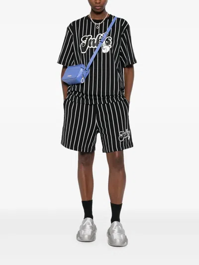 Inbetweeners Striped T-shirt In Black