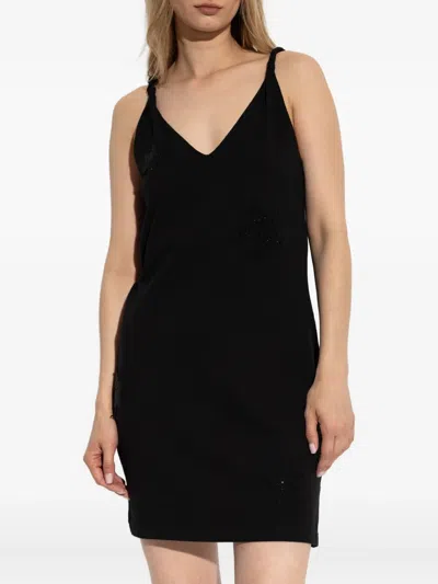 Zadig & Voltaire Beaded Star-embellished Slip Dress In Black