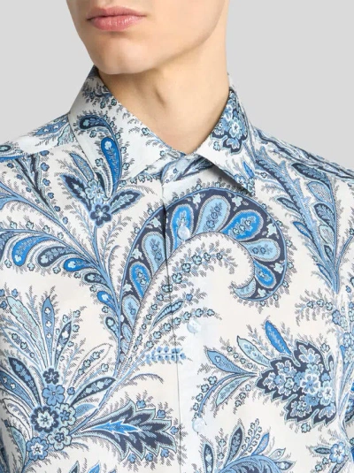 Etro Floral Paisley Button-up Shirt In Blue