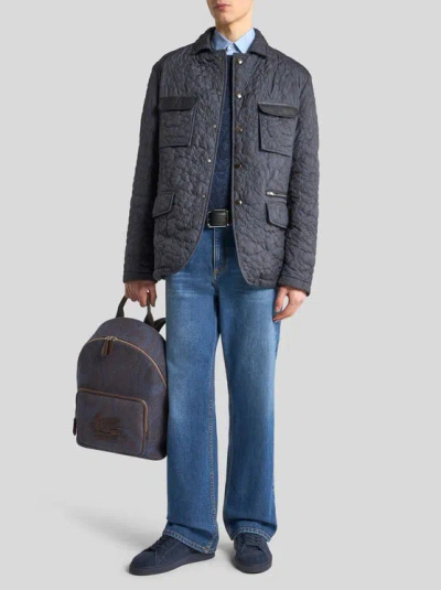 Etro Quilted Jacket With Pockets