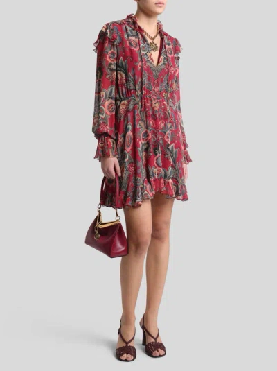 Etro Ruffled Hem Mini Dress