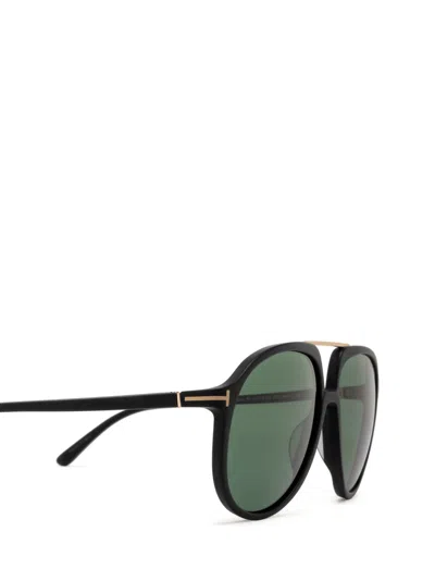 Tom Ford Eyewear Pilot Frame Sunglasses In Green