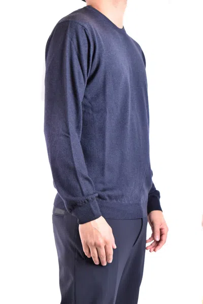 Woolrich Crew Neck Sweaters Long Sleeves In Blue