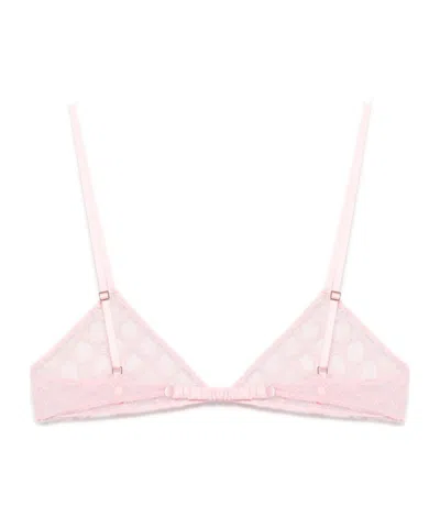 Gucci Women Gg Tulle Bra In Pink