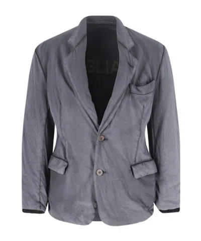 Magliano Jacket With Front Pockets And Notch Lapel In Blue