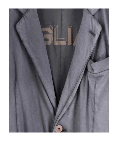 Magliano Jacket With Front Pockets And Notch Lapel In Blue