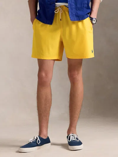 Polo Ralph Lauren Men's Traveler Swim Costume In Yellow