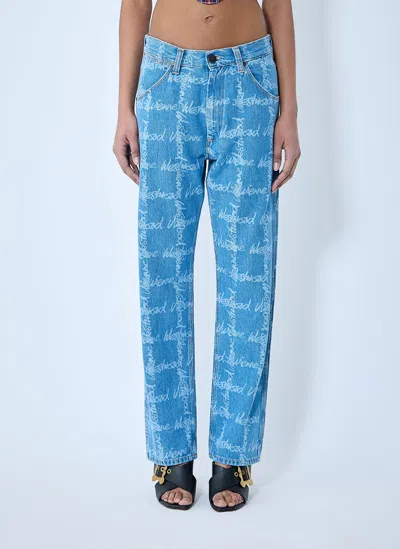 Vivienne Westwood Drunken Jeans In Blue