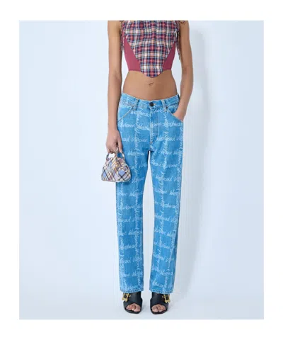 Vivienne Westwood Drunken Jeans In Blue