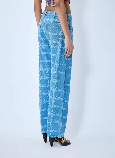 Vivienne Westwood Drunken Jeans In Blue