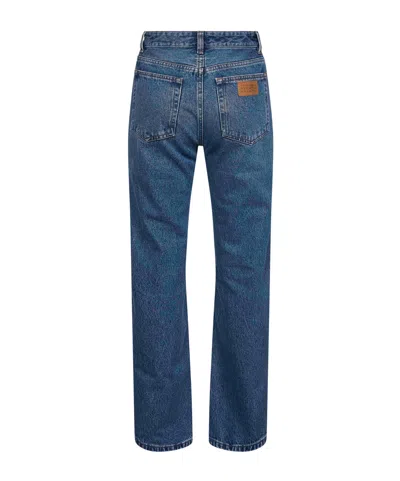 Mm6 Maison Margiela Mm6 By Maison Margiela Reversed Front Jeans In Blue