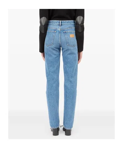 Mm6 Maison Margiela Mm6 By Maison Margiela Reversed Front Jeans In Blue