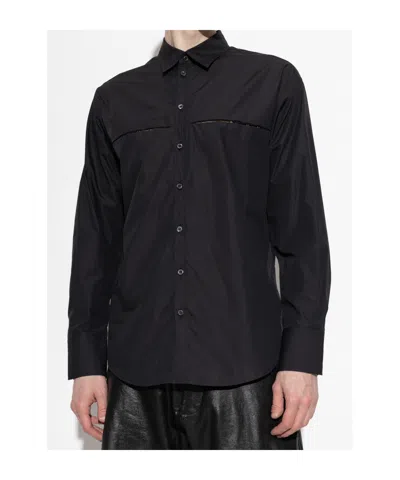 Dsquared2 Man Shirt Black Size 44 Cotton In Black